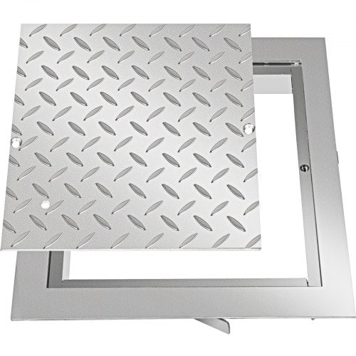 Recessed Manhole Cover Covers 30X30 cm Clear Opening, Galvanized Steel Drain Cover Overall Size 37X37 cm, Sealed Square Manhole Covers and Frames Steel Man Hole Cover Lids for Boats and Ships