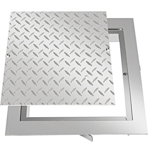 Recessed Manhole Cover Covers 40x40cm Clear Opening, Galvanized Steel Drain Cover Overall Size 47x47 cm, Sealed Square Manhole Covers and Frames Steel Man Hole Cover Lids for Boats and Ships