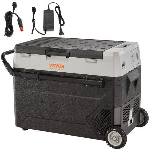 Portable Car Refrigerator Freezer Compressor 40Qt Dual Zone for Car Home