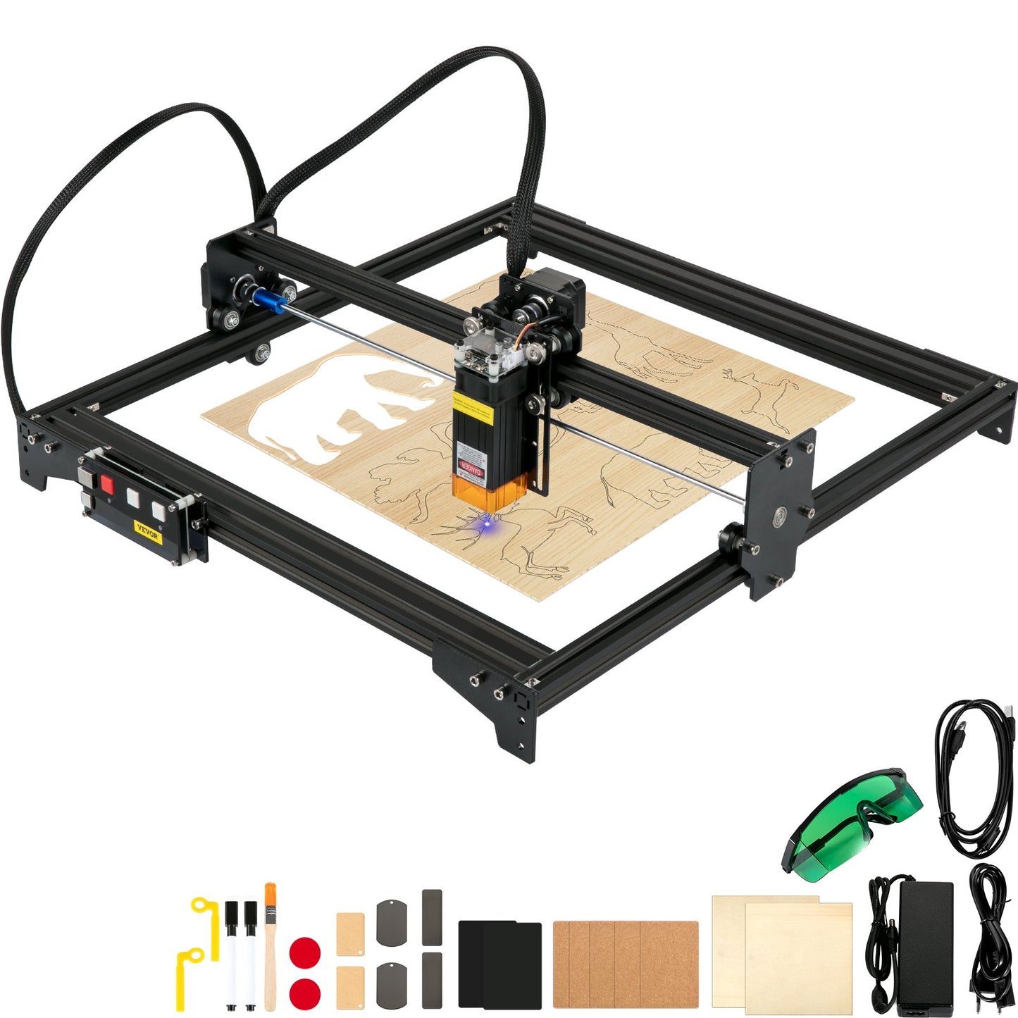 Desktop Laser Engraver 16.1"x15.7" Large Engraving Area 5.5W Laser Power