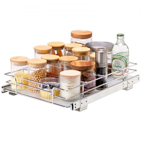 Pull Out Cabinet Under Sink Organizer 11.5 x 16.5 Inch Wire Drawer Basket