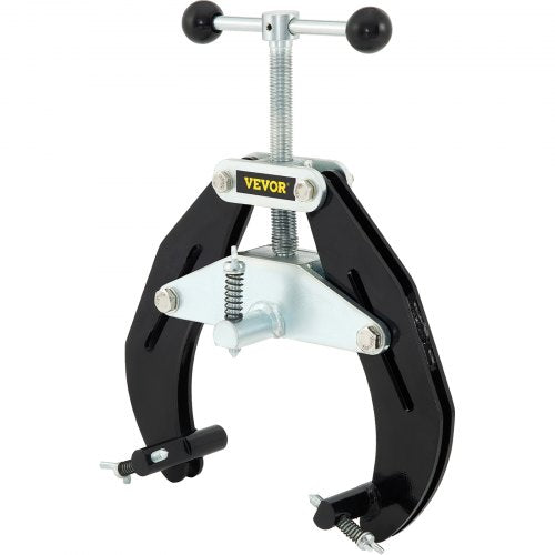 Ultra Clamp, 2 to 6 In Diameter, High Strength Pipe Clamp with Quick Acting Screws, Steel Pipe Alignment Tool with Lightweight Design, Black