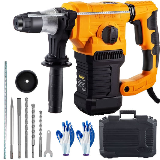 Rotary Hammer Drill, 1.26" SDS Hammer Drill, 13A Rotary Hammer, 1500W SDS Plus Hammer Drill, 4-Mode Combination Rotary Hammer, 850RPM Cordless Rotary Hammer w/ Case, 220V Rotary Hammer Drill Kit
