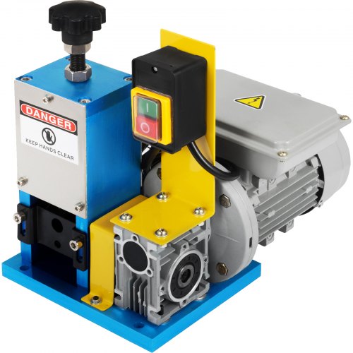 Wire Stripping Machine 220V Wire Peeling Cutting Machine Multihole Wire Stripper Electric Cable Wire Stripping Machine (0.06-0.98 inch) with One Extra Blade