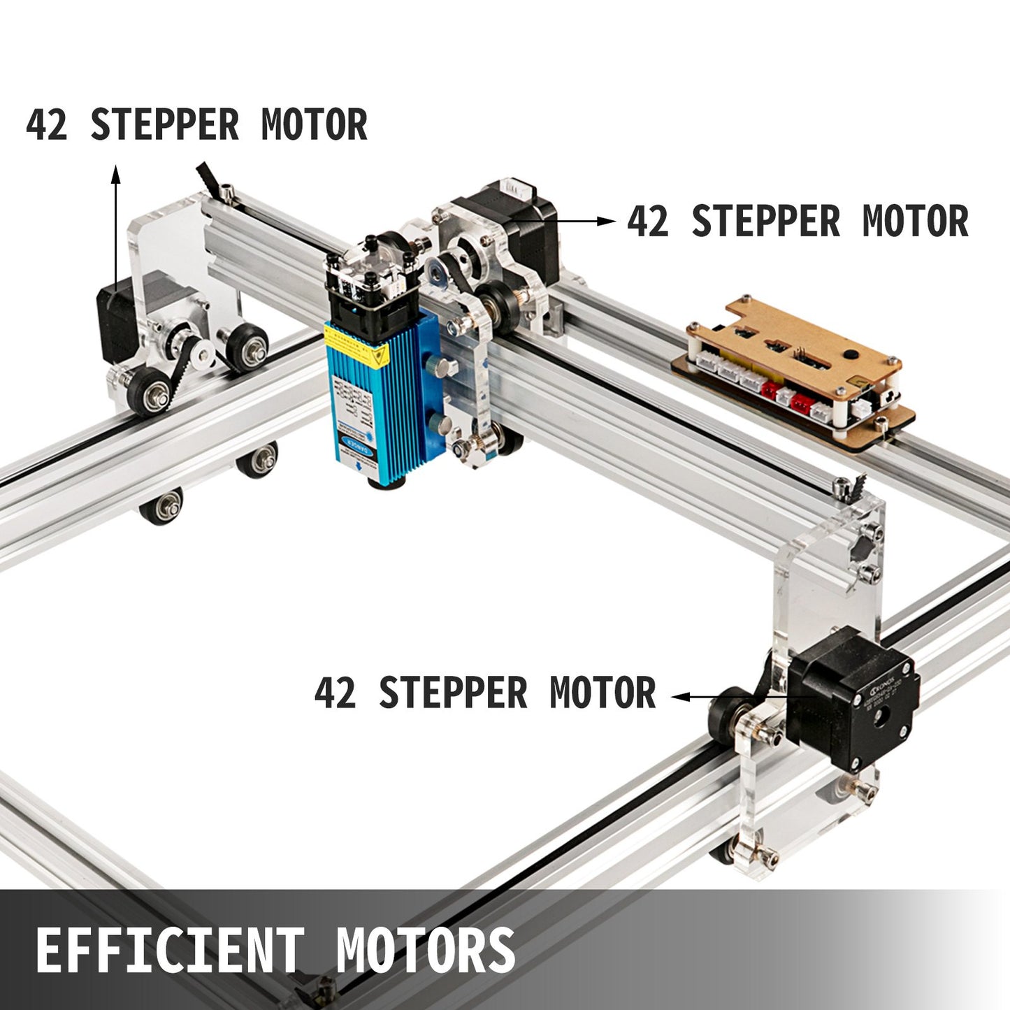 CNC 3040 500MW CNC Machine 395(X) x 285(Y)Mm Effective Working Area 3040 CNC Router Machine 0.1 mm Accuracy CNC Laser Engraver Machine with GRBL Control &  2 Axis Route for Carving Wood Plastic