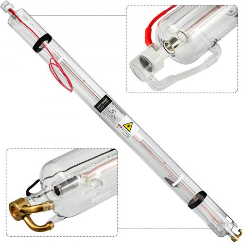 Laser Tube 100W CO2 Laser Tube 1430mm Glass Laser Tube Professional Special Coating Technology Tube Laser Cutting Tube for Laser Engraving Machine and Cutting Machine