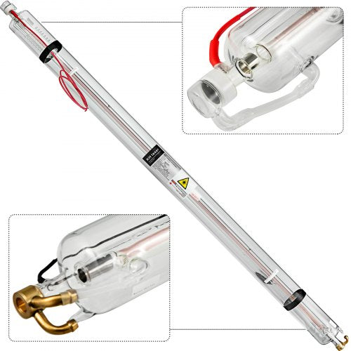 Laser Tube 150W CO2 Laser Tube 1830mm Glass Laser Tube Professional Special Coating Technology Tube Laser Cutting Tube for Laser Engraving Machine and Cutting Machine