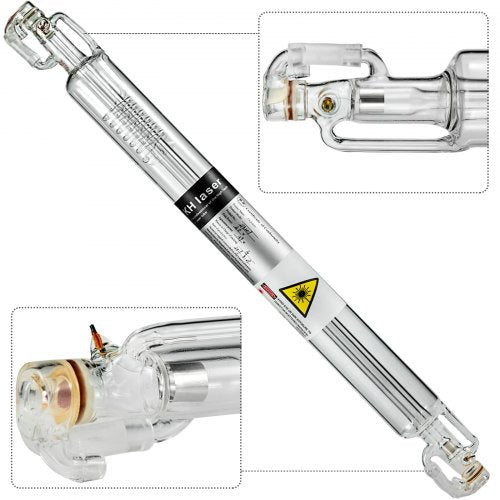 Laser Tube 40W CO2 Laser Tube 700mm Glass Laser Tube Professional Special Coating Technology Tube Laser Cutting Tube for Laser Engraving Machine and Cutting Machine