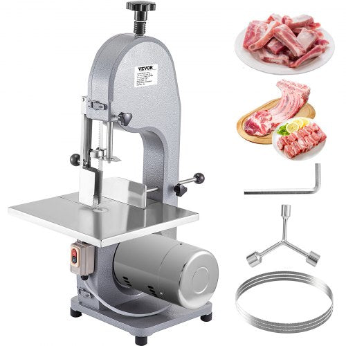Commercial Meat Bone Saw Machine 850W  304 Stainless Steel Worktop Meat Cutting Machine 210mm Saw Wheel Electric Bone Saw with Powerful Pure Copper Motor for Cutting Bone