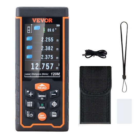 Laser Measure Laser Distance Meter 400 ft 1/16'' Area Volume Digital Tool