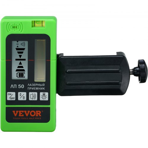 Laser Receiver Detector 197 ft Range Green Laser and Red Beam with Clamp