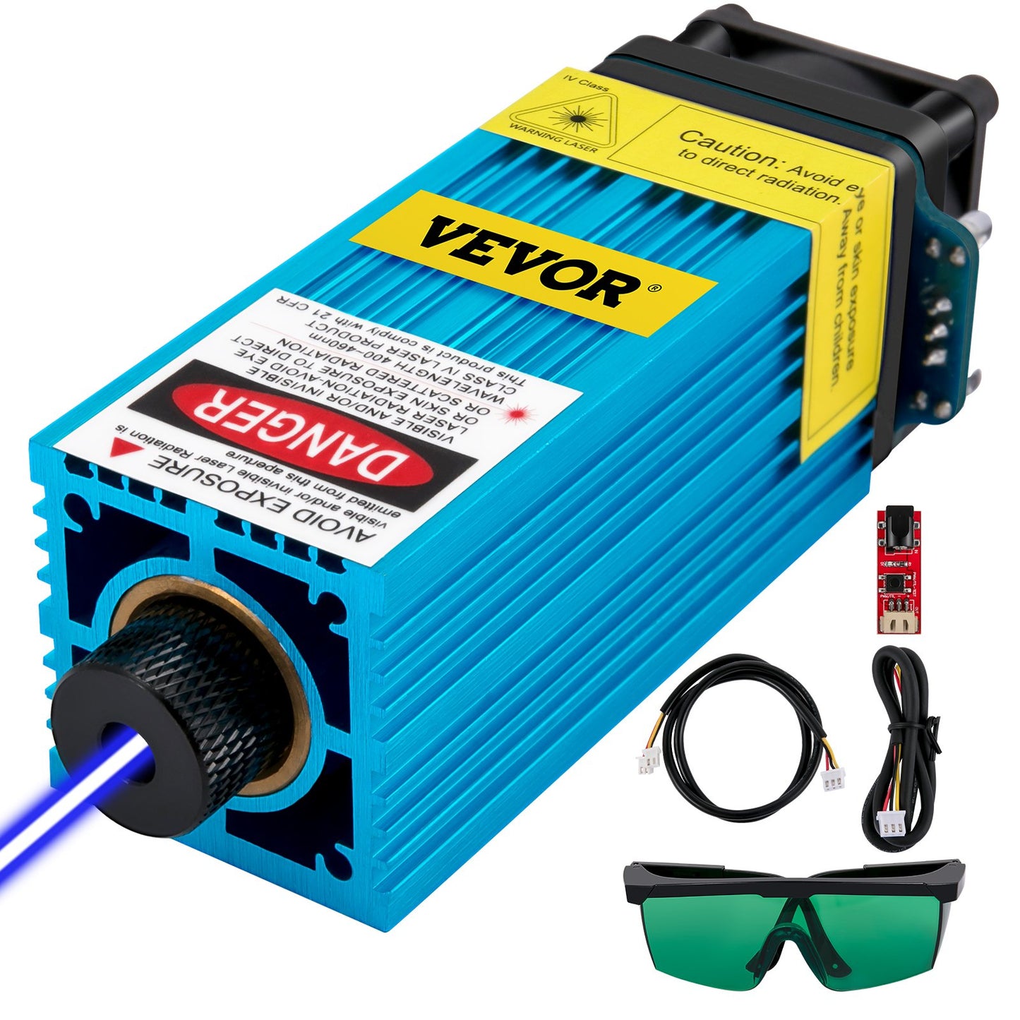 Laser Module 5.5w CNC Laser Module 450nm 12V Laser Wavelength Laser Head
