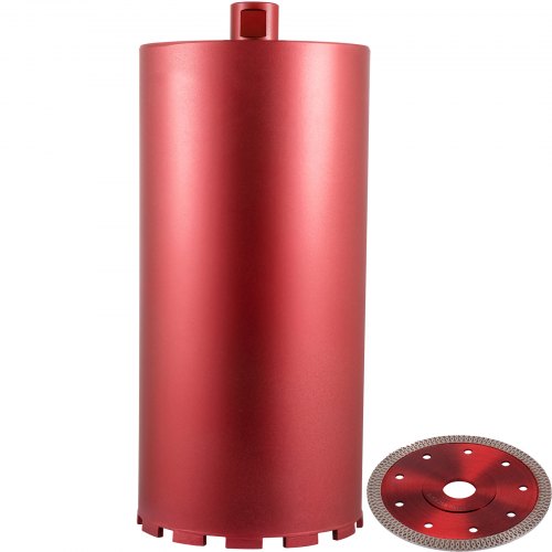 Diamond Core Drill, 8"/203mm Diameter Core Drill Bit, 14"/355mm Concrete Core Drill Bit, 5/8"-11 Thread Core Bit, Dry/Wet Drill Core Bits w/ a Blade, Diamond Wet Coring Bit For Concrete Brick