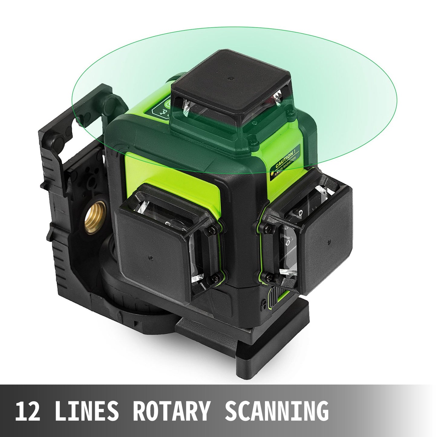 12 Lines Self-Leveling 903CG Rotary Laser Level Kit 360°Rotatable Horizontal & Vertical Cross Line Rotating Laser Kit