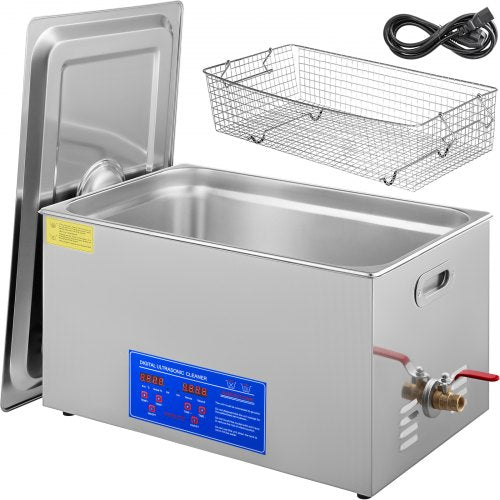 22L Ultrasonic Cleaner Machine Stainless Steel Ultrasonic Cleaning Machine Digital Heater Timer Jewelry Cleaning for Commercial Personal Home Use(22L)