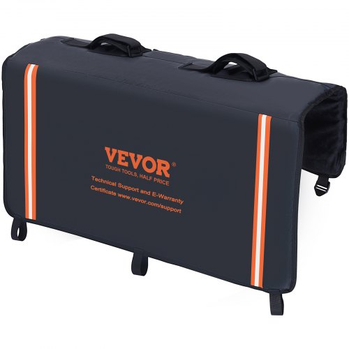 Tailgate Bike Pad, 840 mm Truck Tailgate Pad Carry 2 Mountain Bikes, Tailgate Protection Pad with Reflective Strips and Tool Pockets, Universal Tailgate Pad for Small-Size Pickup Trucks