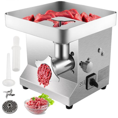 Commercial Meat Grinder 850W Electric Meat Grinder Electric Mincer Machine 250KG Per Hour Meat Mincer Sausage Maker Perfect for Restaurants Supermarkets