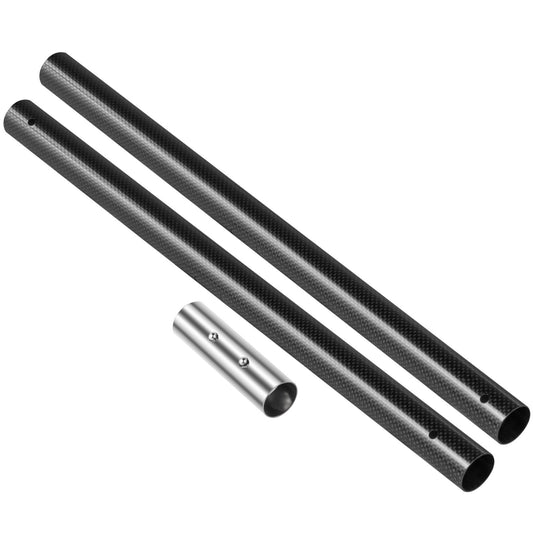 Sand Scoop Pole Handle, Carbon Fiber Sand Scoop Long Pole, Travel Light Sturdy Metal Scoop Shovel Handle, Metal Detector Tool with 28.5mm/1.12" Diameter, for Metal Detecting and Treasure Hunting