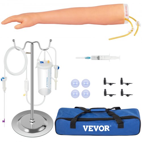 Phlebotomy Practice Kit, IV Venipuncture Intravenous Training, High Simulation IV Practice Arm Kit with Carrying Bag, Practice and Perfect IV Skills, for Students Nurses and Professionals