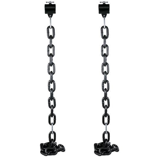 1 Pair Weight Lifting Chains 20KG, Weightlifting Chains With Collars, Olympic Barbell Chains Black, Weight Chains For Bench, Bench Press Chains Weighted Chains For Workout Power Lifting(Black)