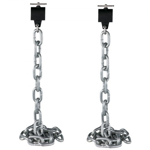 1 Pair Weight Lifting Chains 44LBS, Weightlifting Chains With Collars, Olympic Barbell Chains Silver Weight Chains For Bench, Bench Press Chains Weighted Chains For Workout Powerlifting(Silver)