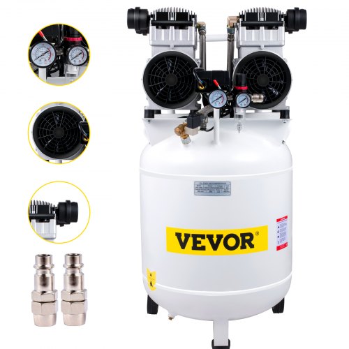 Air Compressor, 90L/19.8 Gallon Vertical Air Compressor, 3HP 2200W Portable Oilless Air Compressor Tank, Ultra Quiet, 115PSI, 14.3CFM, 1440RPM, for Tire Inflation, House Renovation, Air Tools