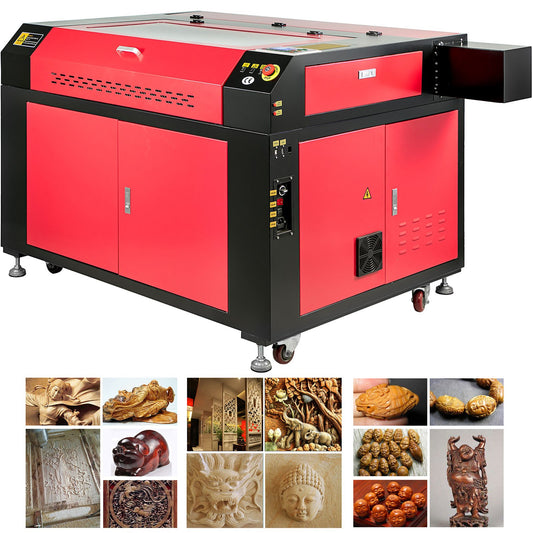 100W CO2 Laser Engraving Machine Co2 Laser Engraver 900 x 600mm Crafts Laser Engraving Cutting with USB Port