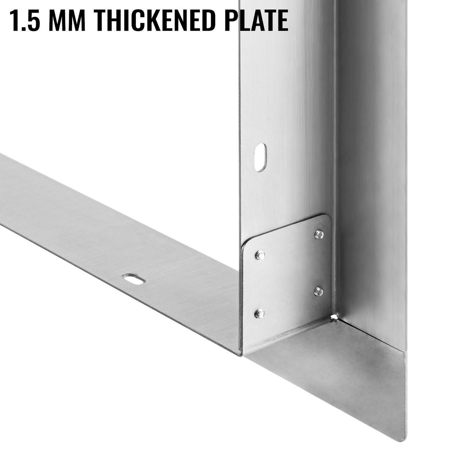 Outdoor Finishing Frame, 12.2 x 18 Inch Frame Finishing, Stainless Steel Outdoor BBQ Frame for Double Side Burner, Grill Finishing Frame, Suitable for Outdoor Kitchen and BBQ Island