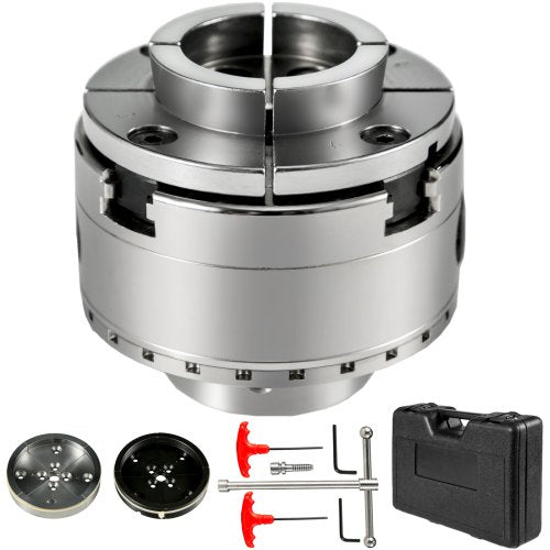 Lathe Chuck 4-inch Woodturning Chuck 4 Jaws 1inch x 8TPI Thread Lathe Chucks Set Nova Lathe Chuck Wood Lathe Bowl Chuck with Set of Quality Accessories and A Case for Woodworking