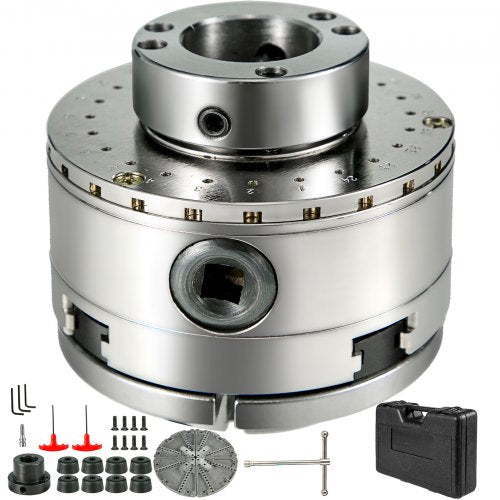 Lathe Chuck 4 Jaws Wood Turning Chuck 4 Inch Thread Lathe Chucks Set for General Lathe Grinder Milling Machine Drilling Machine Machine Accessories Woodworking Machinery Accessories