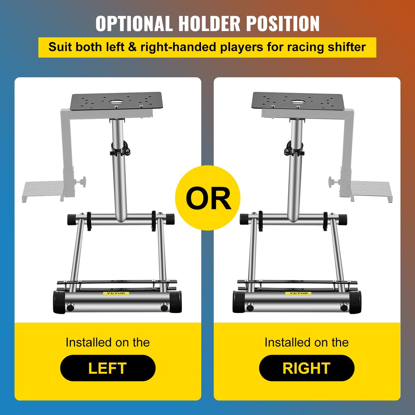 360 Degree Steering Wheel Stand G920 Adjustable Racing Wheel Stand Shifter Mount Stand fit for Logitech G29/G920/G25/G27 Racing Wheel Frame,Wheel Pedals Not Included