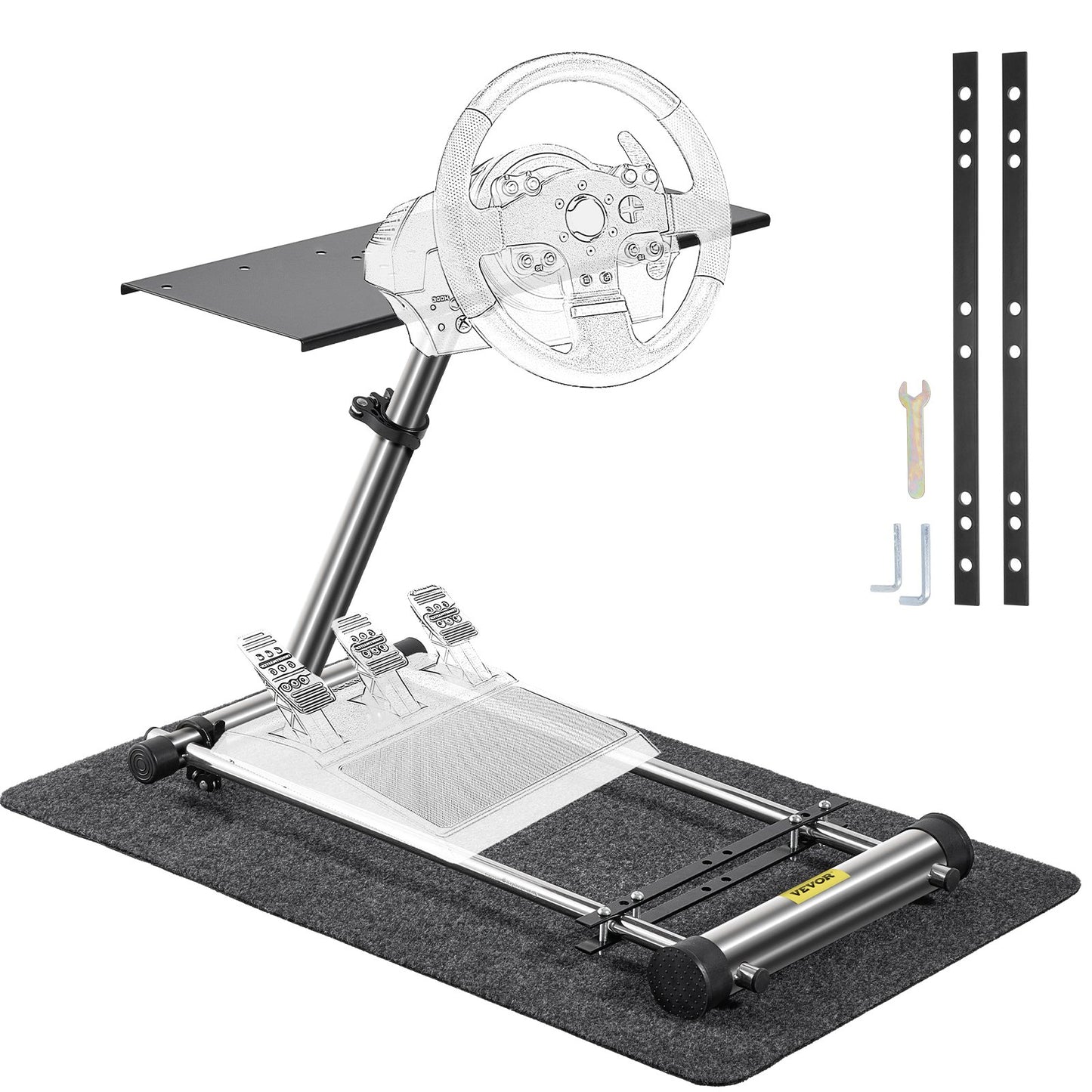 360 Degree Steering Wheel Stand G920 Adjustable Racing Wheel Stand Shifter Mount Stand fit for Logitech G29/G920/G25/G27 Racing Wheel Frame,Wheel Pedals Not Included
