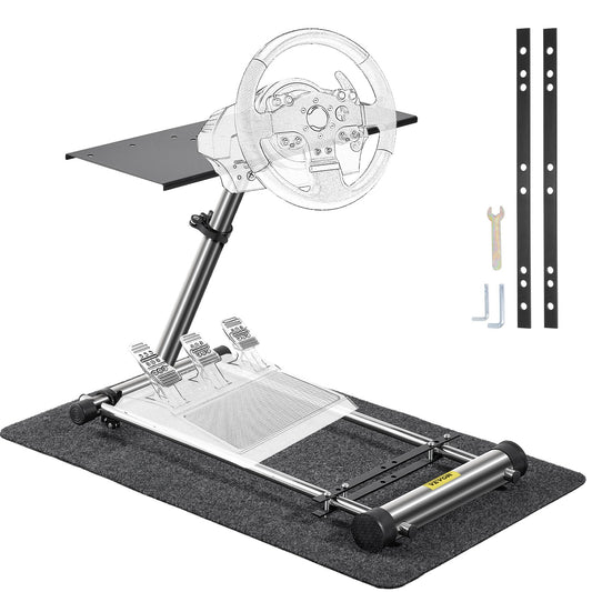 360 Degree Steering Wheel Stand G920 Adjustable Racing Wheel Stand Shifter Mount Stand fit for Logitech G29/G920/G25/G27 Racing Wheel Frame,Wheel Pedals Not Included
