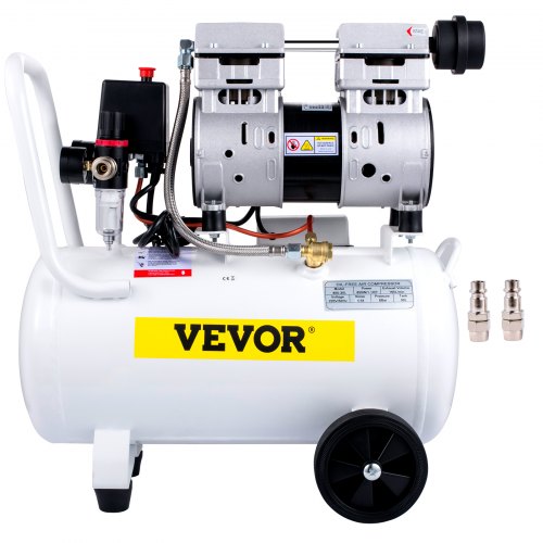 Air Compressor, 30L/6.6Gallon Air Compressor Tank, 1.1HP 850W Portable Oilless Air Compressor Kit for Garage, Ultra Quiet, 115PSI, 5.9CFM, 1440RPM, for Tire Inflation,House Renovation, Air Tools