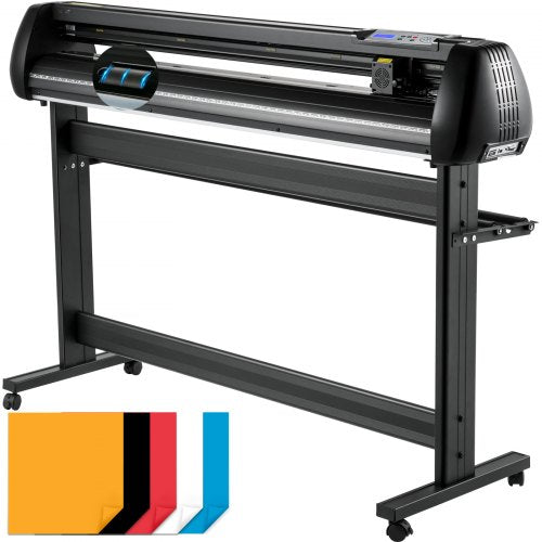 Vinyl Cutter Machine, 53inch Cutting Plotter, Offline Cutting Machine Kit, Precise Roller Shaft High Accuracy Adjustable Speed and Force, DIY SignMaster Software Blade Basket Tool for Windows