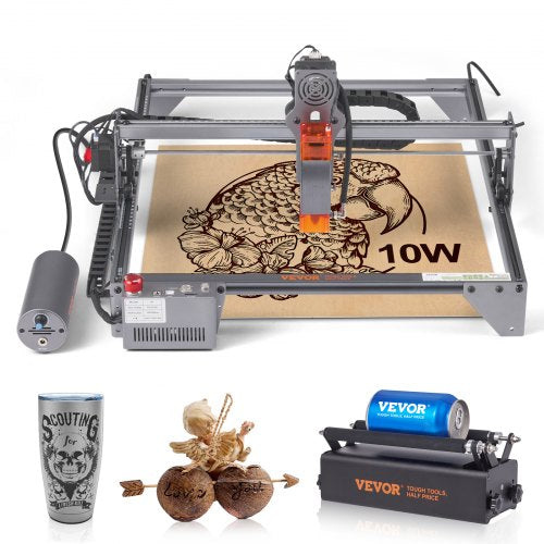 Laser Engraver Laser Engraving Machine 10W Compressed Spot Rotary Roller