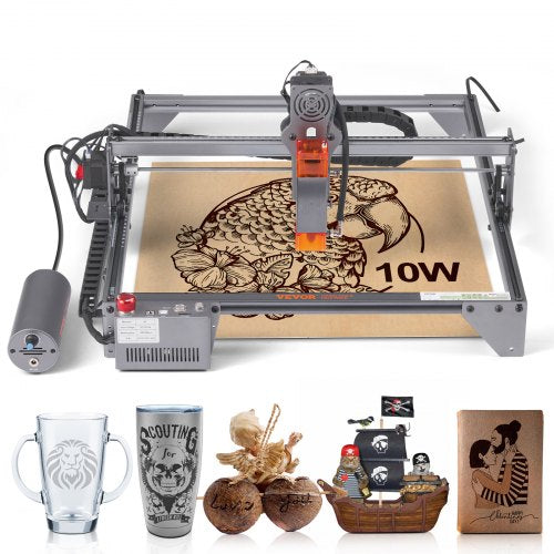 Laser Engraver Laser Engraving Machine 10W Compressed Spot Eye Protection