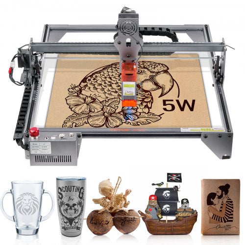 Laser Engraver Laser Engraving Machine 5W Compressed Spot Eye Protection
