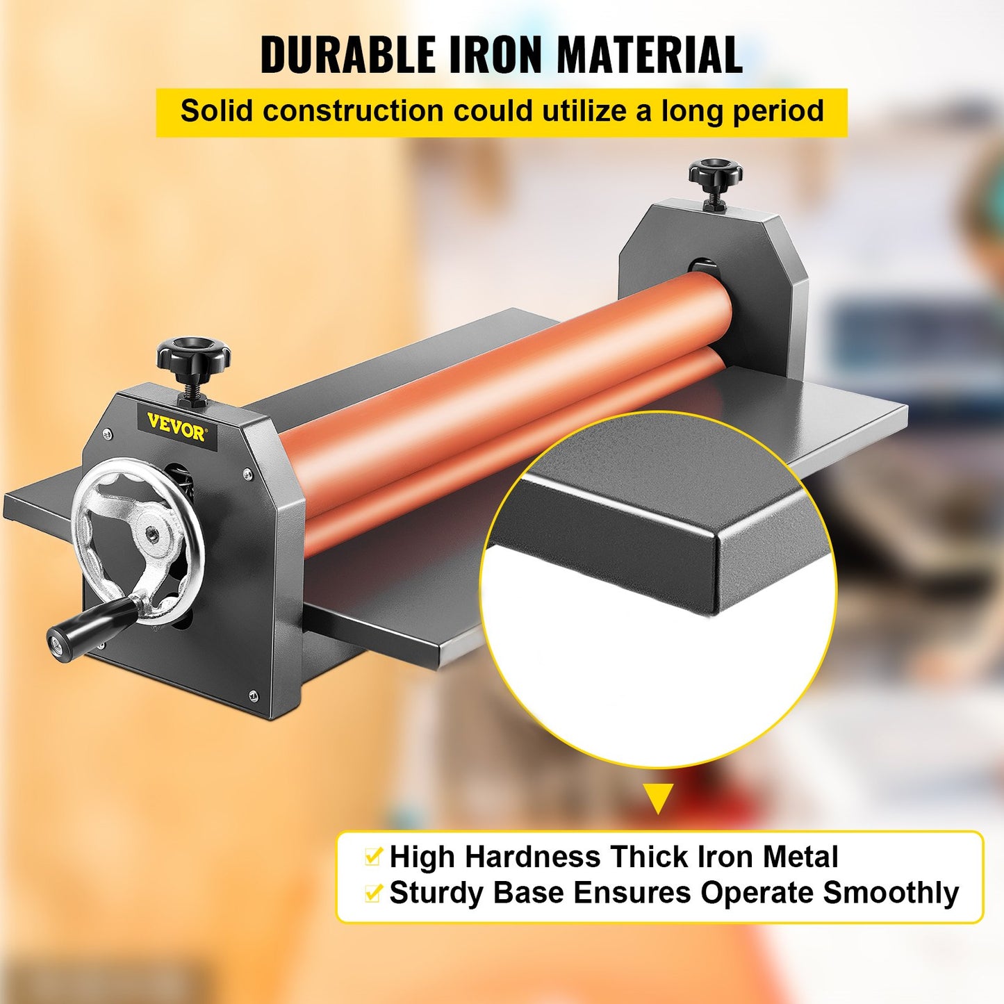 25.5" 650MM Manual Cold Roll Laminator Vinyl Photo Film Mounting Laminating Machine Cold Roll Laminating Machine