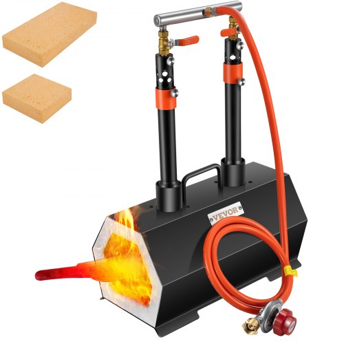 Propane Forge Farrier Forge Double Burner Tool Knife Making Blacksmithing