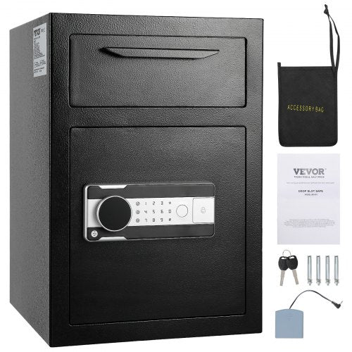 2.5 C Depository Safe Deposit Safe with Drop Slot Passwords and Keys