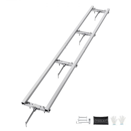 Rail Mill Guide System 9 ft Chainsaw Milling Rail Guide 4 Crossbar Kits