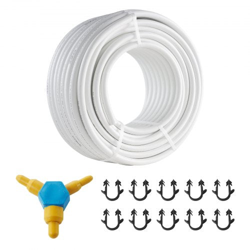 PEX-AL-PEX Tube, 164 ft, 0.79'' Diameter Aluminum-Plastic Composite Pipe Oxygen Barrier Radiant Floor PEX Pipe, 0.08'' Thickness Radiant Heat Floor Plumbing Inner Aluminum Layer PEX Tubing Pipe