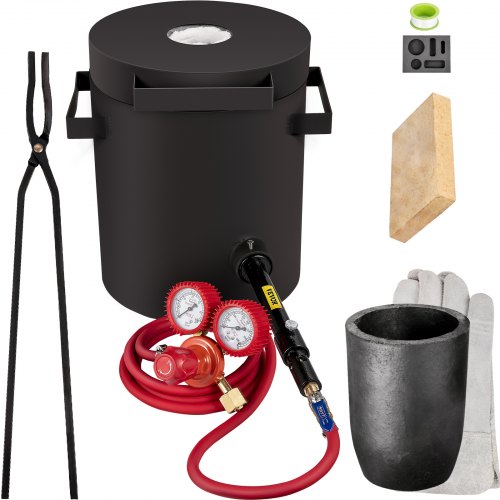 Propane Melting Furnace Metal Forge W/ 2KG Graphite Crucible Casting Tool
