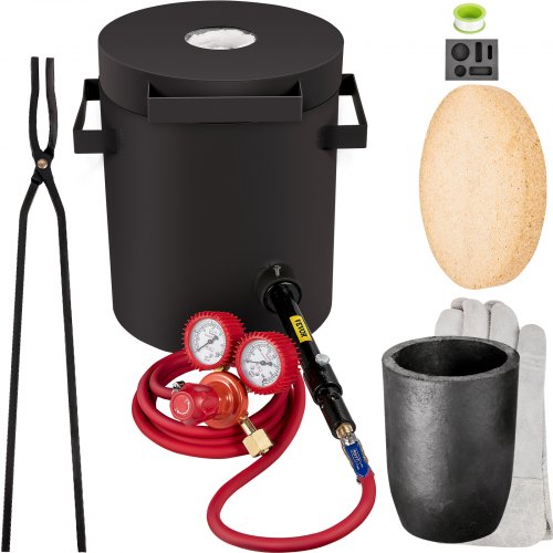 Propane Melting Furnace Metal Forge W/ 4KG Graphite Crucible Casting Tool