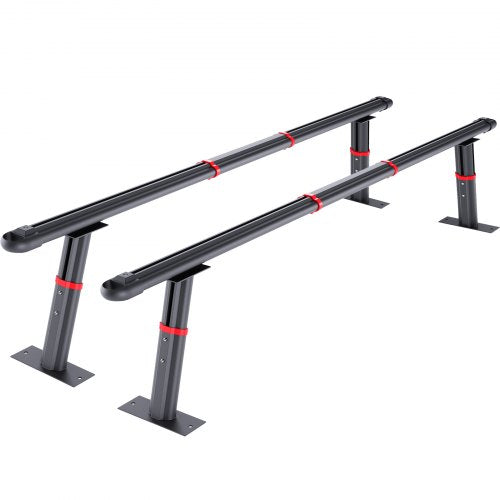 Truck Rack Pickup Truck Bed Ladder Rack Universal Aluminum Black