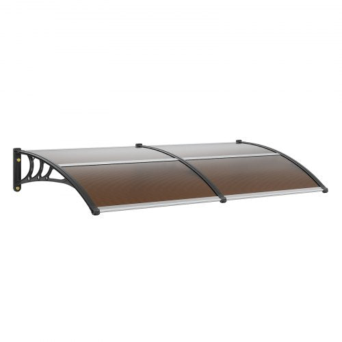 Window Door Awning Canopy UV Rain Cover 38" x 78" PC Sheet Brown