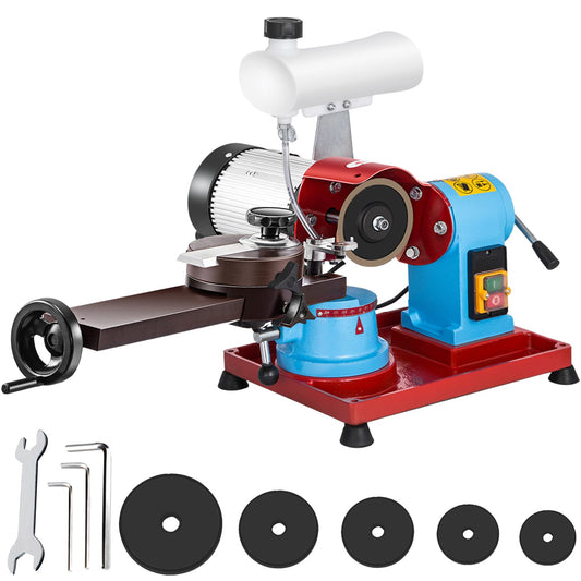 Circular Saw Blade Sharpener 370W Saw Blade Sharpener 230V Electric Circular Saw Blade Sharpen 3''-27.5'' / 80-700MM 2850RPM Electric Water Injection Grinding Grinder Machine