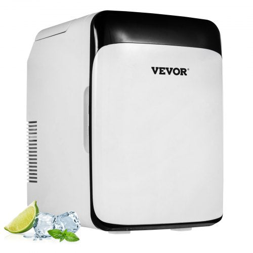 Mini Fridge 10 Liter Portable Cooler Warmer, AC/DC Skincare Fridge Stylish Look Compact Refrigerator, Black Lightweight Beauty Fridge for Bedroom Office Car Boat Dorm Cosmetic Medicine