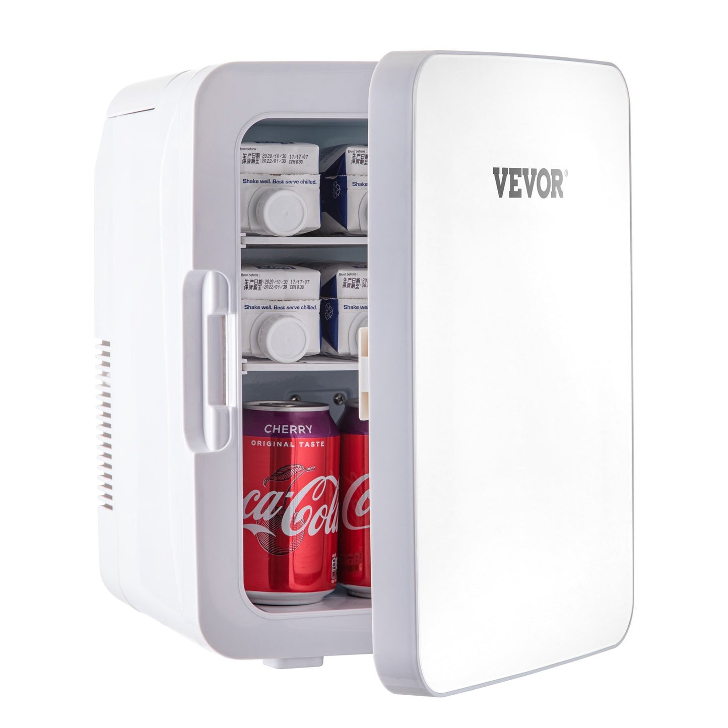 Mini Fridge 10 Liter Portable Cooler Warmer, AC/DC Skincare Fridge, Stylish Look Compact Refrigerator, Lightweight Beauty Fridge, for Bedroom Office Car Boat Dorm Cosmetic Medicine in White